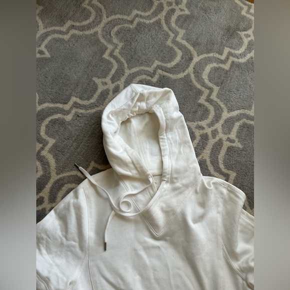 Women’s Extra Large White Helmut Lang Short Sleeve Hoodie - Picture 2 of 8